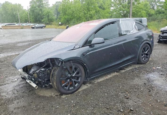 Salvage 2024 Tesla Model X  in Gray