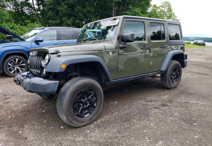 Salvage 2016 Jeep Wrangler Unlimited Sport in Зеленый