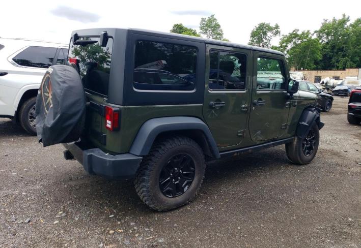 Salvage 2016 Jeep Wrangler Unlimited Sport in Зеленый