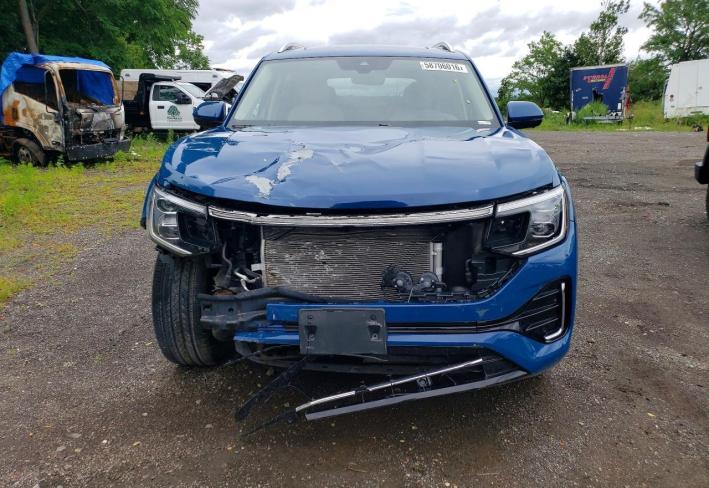 Salvage 2025 Volkswagen Atlas Sel Premium R-line in Blue