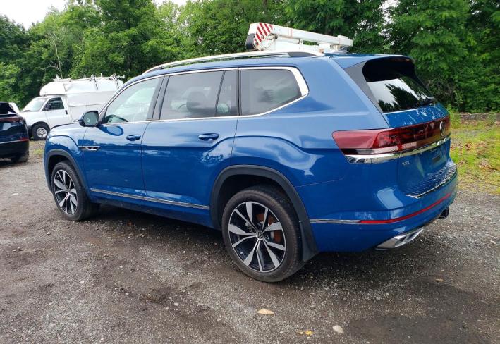 Salvage 2025 Volkswagen Atlas Sel Premium R-line in Blue