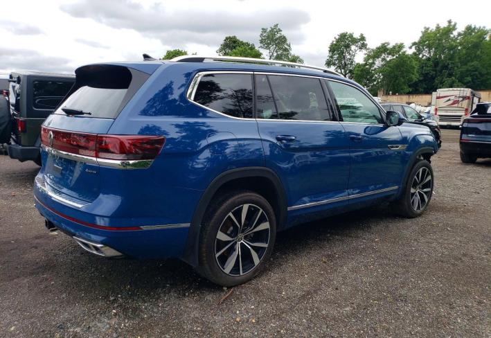 Salvage 2025 Volkswagen Atlas Sel Premium R-line in Blue