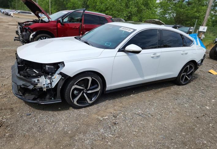 Salvage 2025 Honda Accord Touring Hybrid in White