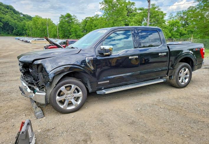 Salvage 2022 Ford F150  in Black