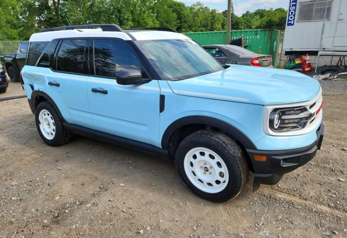 Salvage 2024 Ford Bronco Sport Heritage in Blue