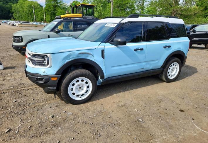 Salvage 2024 Ford Bronco Sport Heritage in Blue
