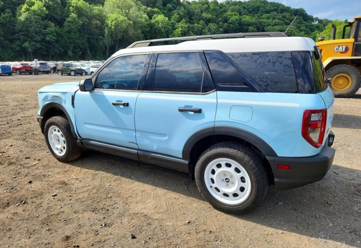Salvage 2024 Ford Bronco Sport Heritage in Blue