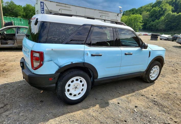 Salvage 2024 Ford Bronco Sport Heritage in Blue