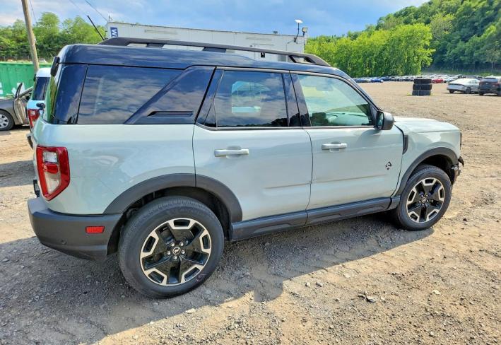 Salvage 2024 Ford Bronco Sport Outer Banks in Green