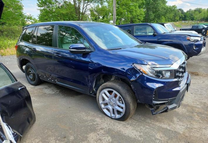 Salvage 2024 Honda Passport Exl in Blue
