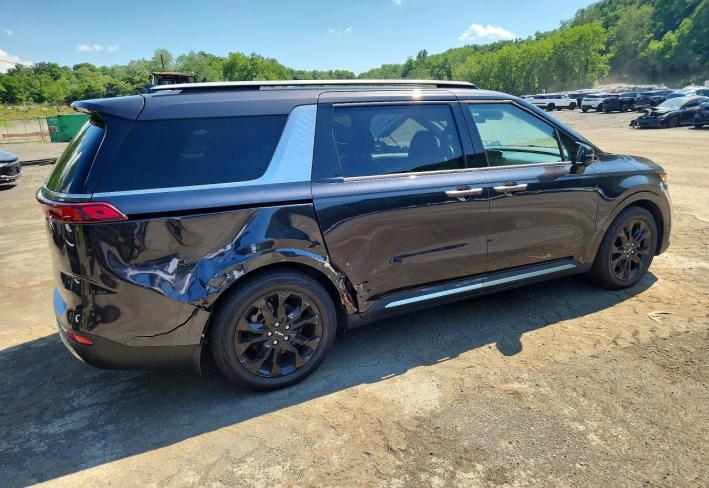 Salvage 2023 Kia Carnival Sx Prestige in Черный