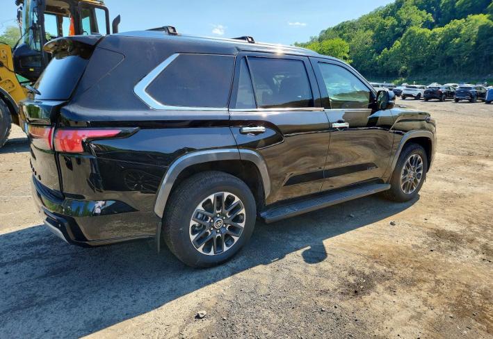 Salvage 2024 Toyota Sequoia 4wd Hybrid 4d Limited in Черный