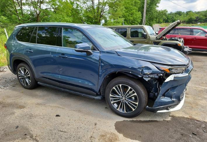 Salvage 2026 Toyota Grand Highlander Hybrid Max Platinum in Синий