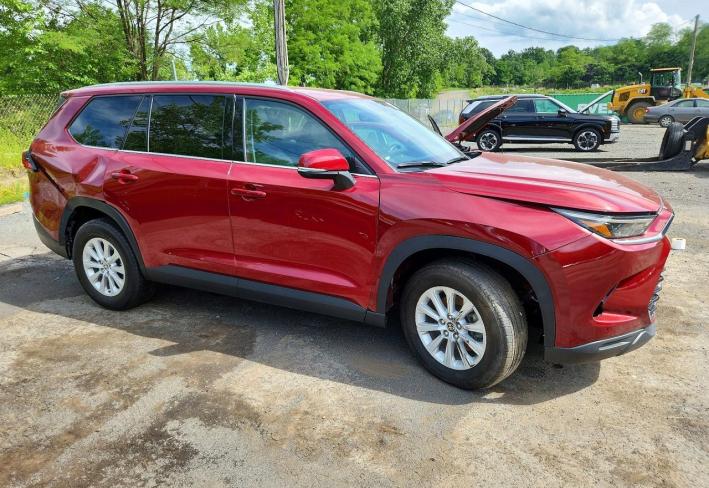 Salvage 2024 Toyota Grand Highlander Xle in Бордовый