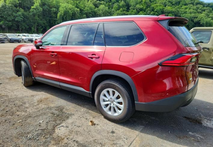 Salvage 2024 Toyota Grand Highlander Xle in Бордовый