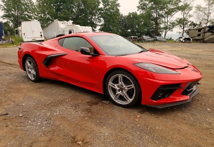 Salvage 2025 Chevrolet Corvette Stingray 2lt in Red