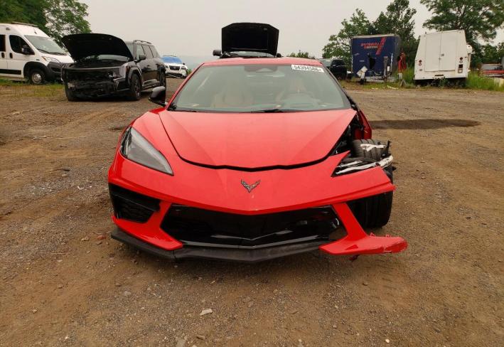 Salvage 2025 Chevrolet Corvette Stingray 2lt in Red