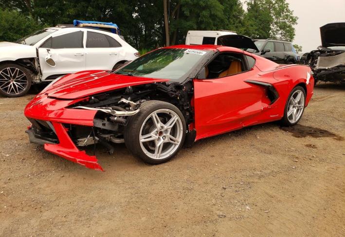 Salvage 2025 Chevrolet Corvette Stingray 2lt in Red