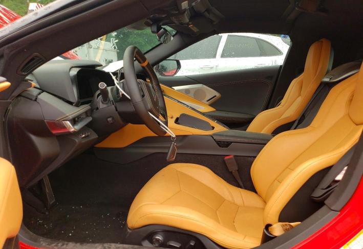 Salvage 2025 Chevrolet Corvette Stingray 2lt in Red