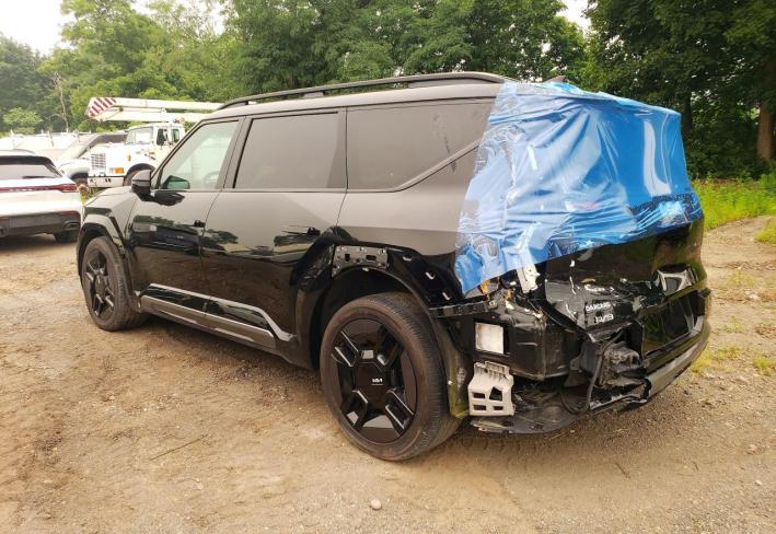 Salvage 2024 Kia Ev9 Gt Line in Черный
