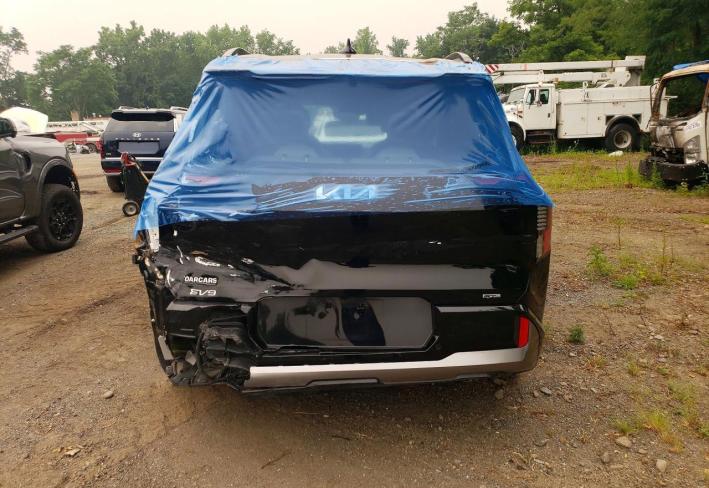 Salvage 2024 Kia Ev9 Gt Line in Черный