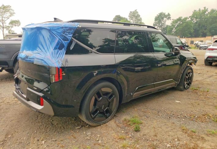 Salvage 2024 Kia Ev9 Gt Line in Черный
