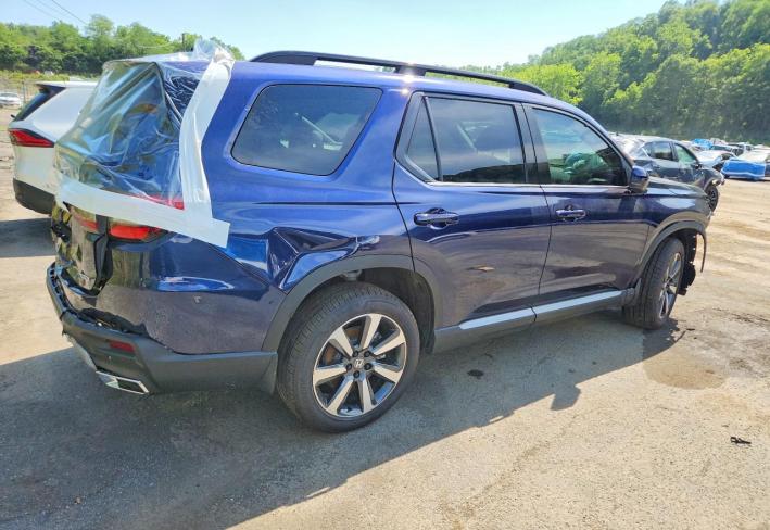 Salvage 2025 Honda Pilot Touring in Синий