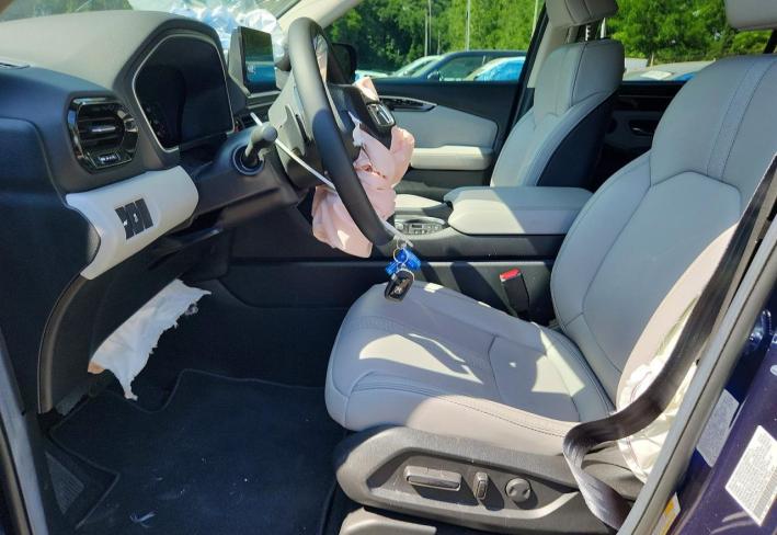 Salvage 2025 Honda Pilot Touring in Синий