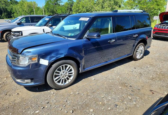 Salvage 2019 Ford Flex  in Синий