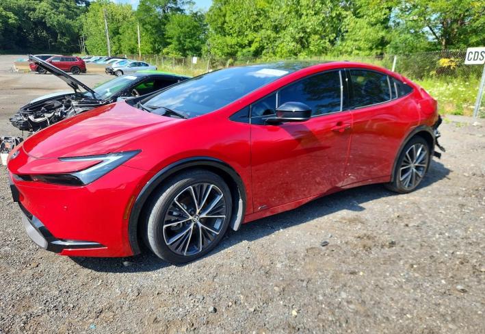 Salvage 2024 Toyota Prius Limited in Red