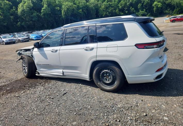 Salvage 2021 Jeep Grand Cherokee L Summit in White