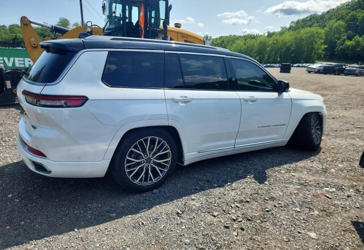 Salvage 2021 Jeep Grand Cherokee L Summit in White