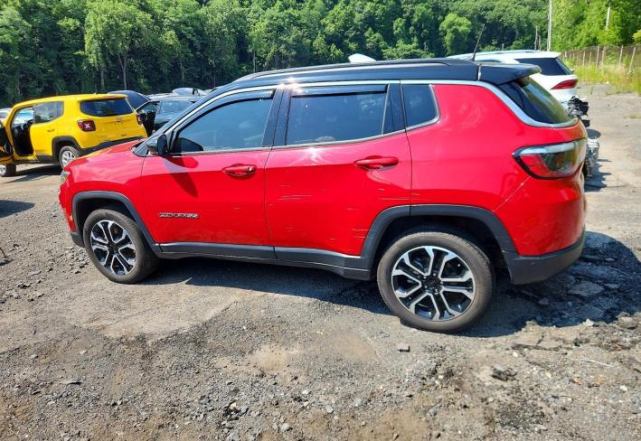 Salvage 2024 Jeep Compass Limited in Red
