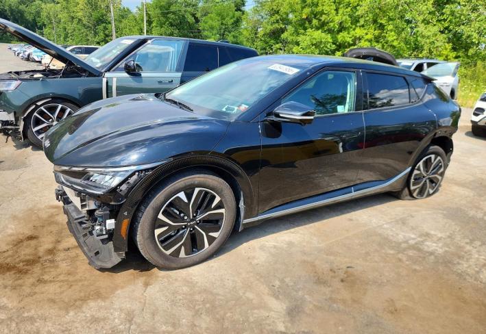 Salvage 2022 Kia Ev6 Wind in Черный