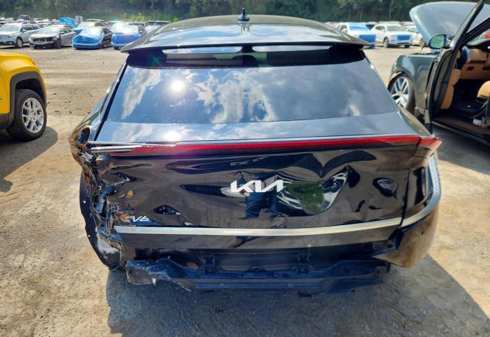 Salvage 2022 Kia Ev6 Wind in Черный