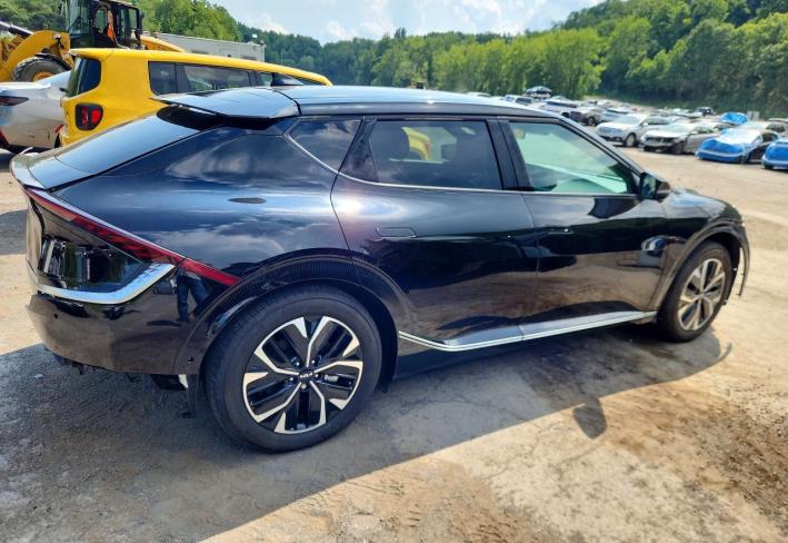 Salvage 2022 Kia Ev6 Wind in Черный