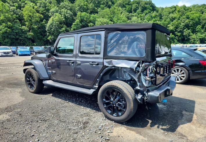 Salvage 2024 Jeep Wrangler Sahara 4xe in Black