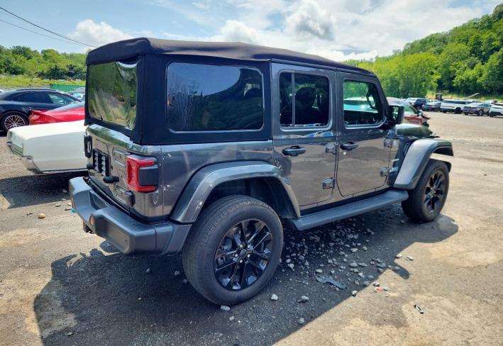 Salvage 2024 Jeep Wrangler Sahara 4xe in Black