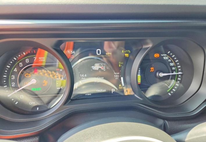 Salvage 2024 Jeep Wrangler Sahara 4xe in Black