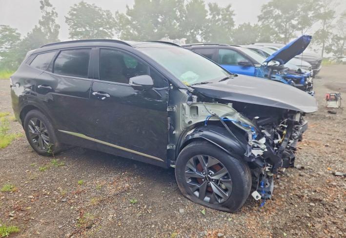 Salvage 2025 Kia Sportage Hybrid Sx-prestige in Black