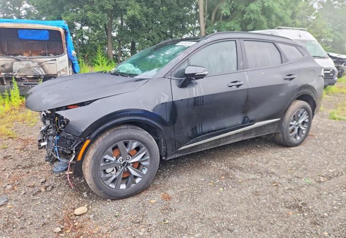 Salvage 2025 Kia Sportage Hybrid Sx-prestige in Black