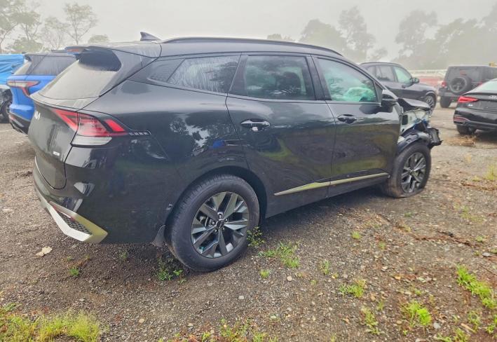 Salvage 2025 Kia Sportage Hybrid Sx-prestige in Black