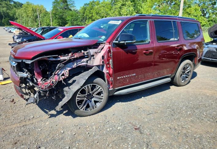 Salvage 2024 Jeep Wagoneer  in Burgundy