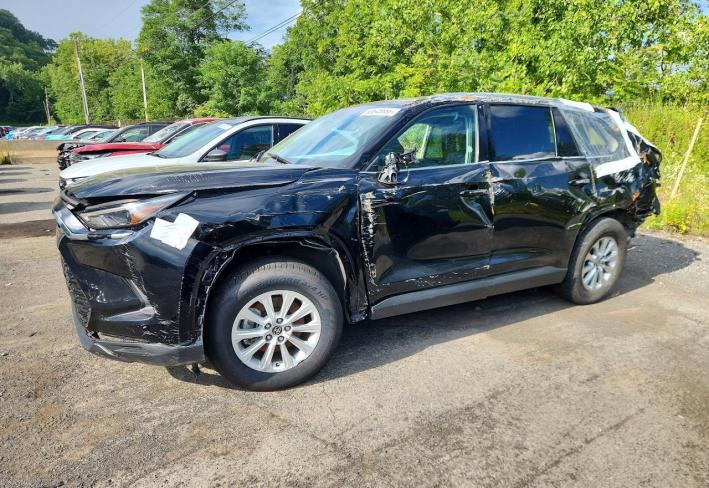 Salvage 2025 Toyota Grand Highlander Xle in Black