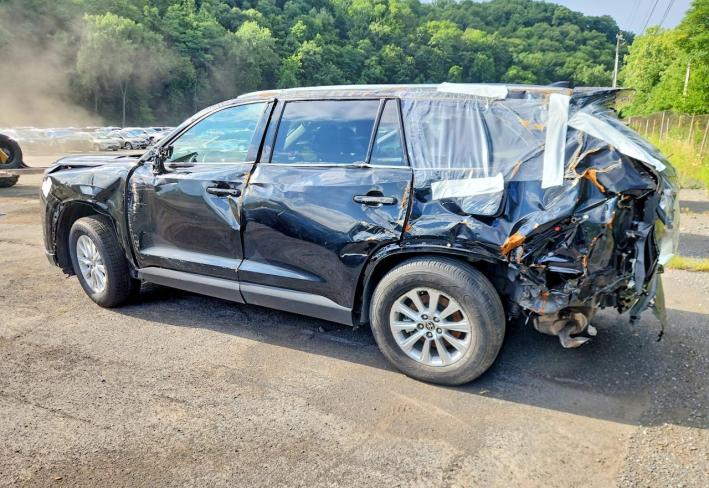 Salvage 2025 Toyota Grand Highlander Xle in Black