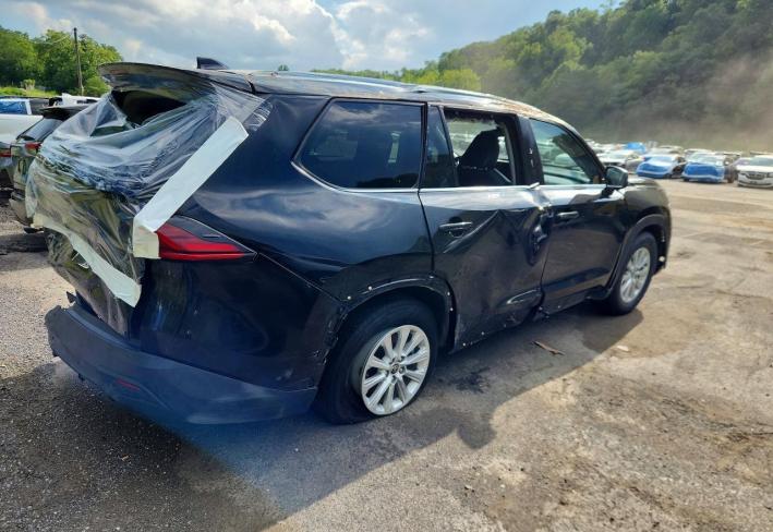 Salvage 2025 Toyota Grand Highlander Xle in Black