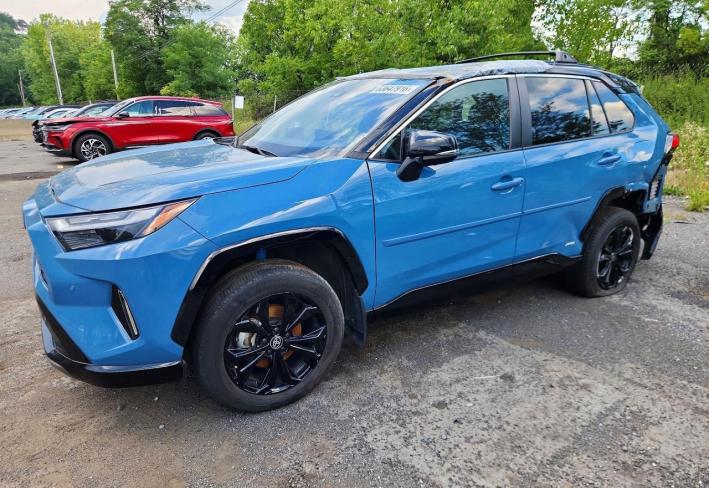 Salvage 2024 Toyota Rav4 Xse in Blue