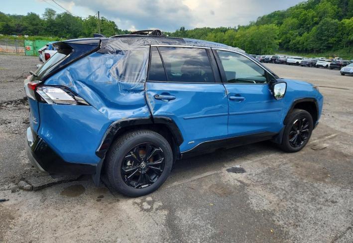 Salvage 2024 Toyota Rav4 Xse in Blue