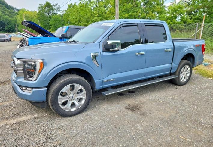 Salvage 2023 Ford F150 Platinum in Blue