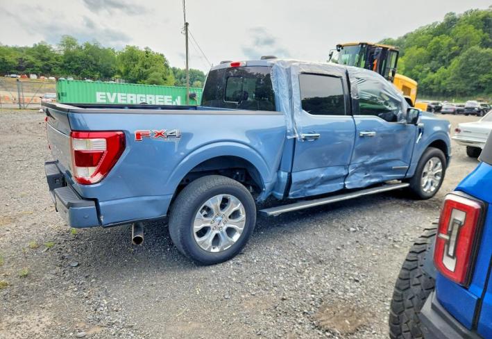 Salvage 2023 Ford F150 Platinum in Blue